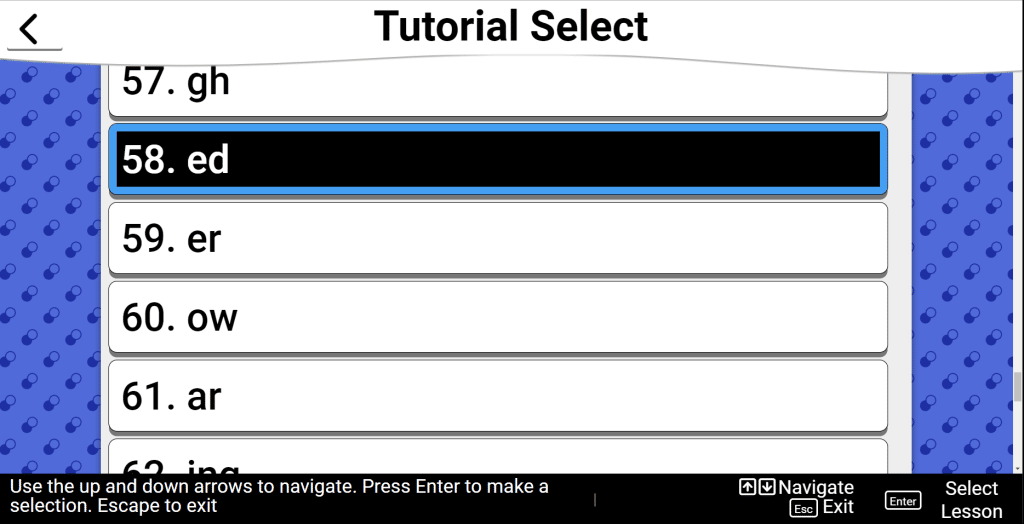 Braillio tutorial select