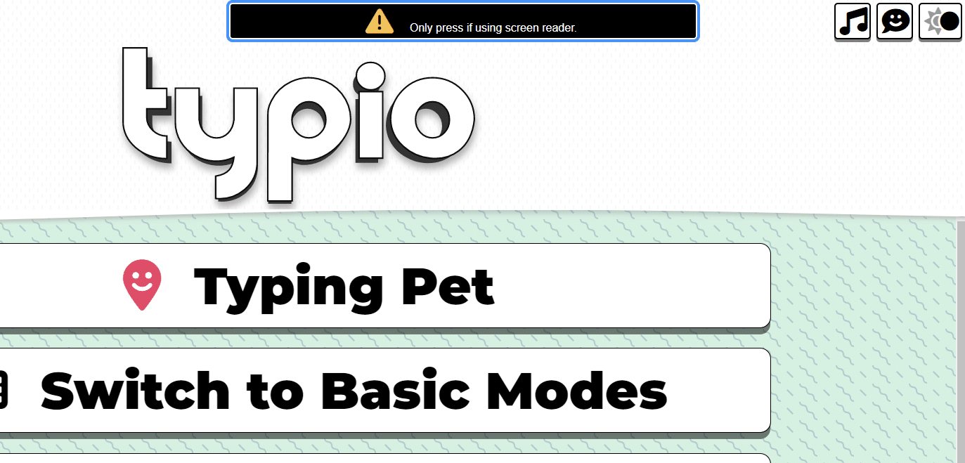 Typio Online is a highly visual and entirely audible typing tutor in the cloud