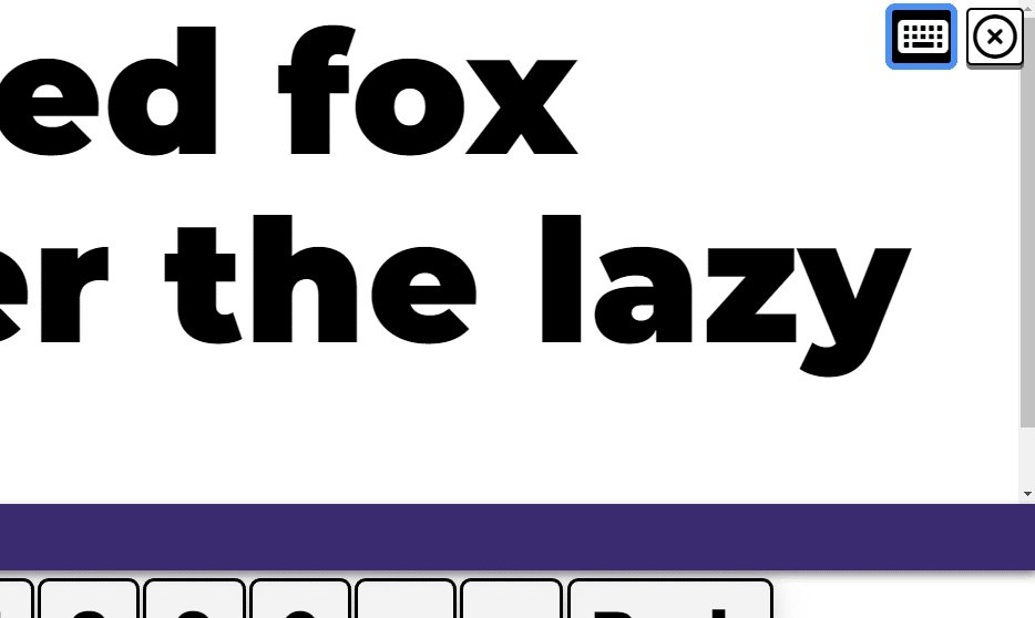 Typio Online is a highly visual and entirely audible typing tutor