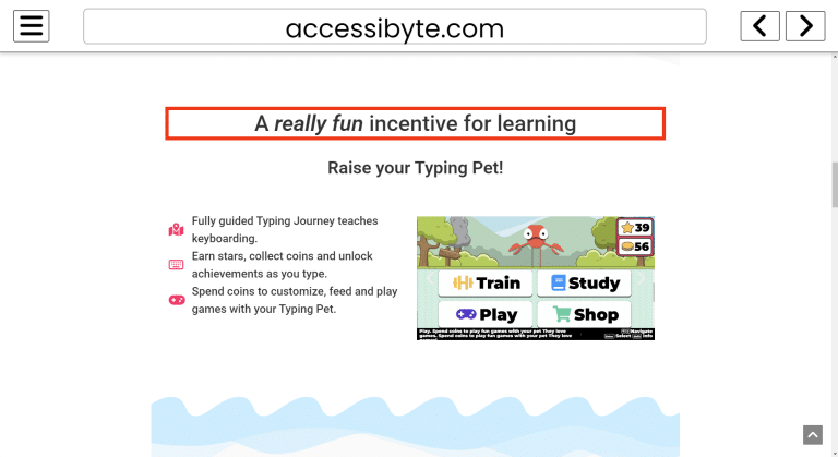 Accessibyte Studio - Internet Browser screenshot