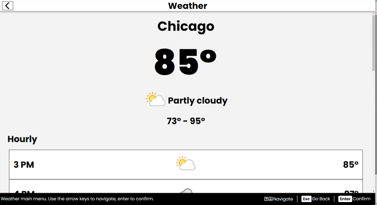 Accessibyte Studio - Weather screenshot