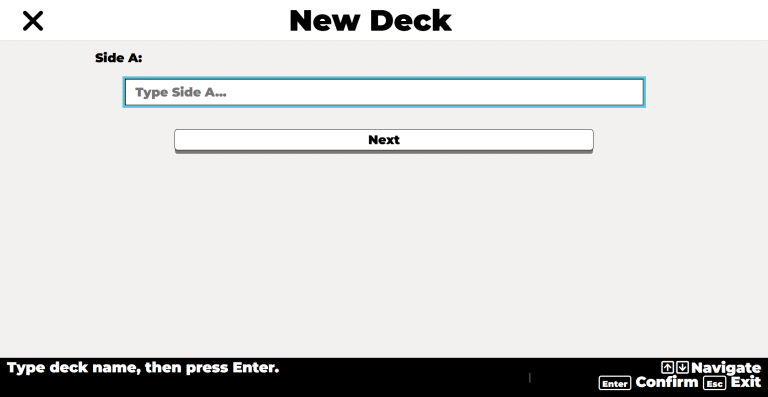 Quick Cards - Deck Editor